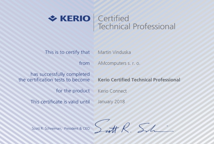 Kerio Certified Technical Professional - Connect